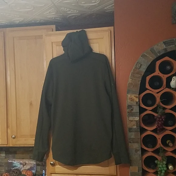 Adidas Athletics Squad ID Full Zip Hoodie Sweatshirt Jacket Green - Picture 3 of 5